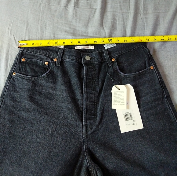 Levi's Ribcage Jeans Black Feeling Cagey - Picture 3 of 12